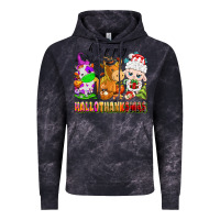 Cloud Black happy hallothanksmas farm animals Vintage Hoodie - texasbilliewilder