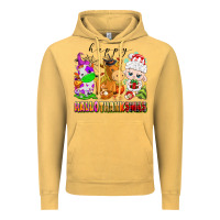 Vintage Mustard happy hallothanksmas farm animals Vintage Hoodie - texasbilliewilder
