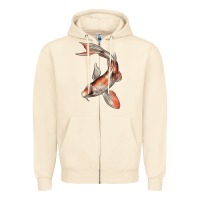 Koi Fish Zipper Hoodie | Teevron