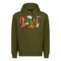 Army Green Christmas lpn certified nursing assistant Premium Hoodie - LillyAllenDesigns