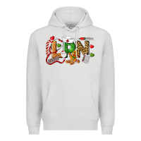 Dove Grey Christmas lpn certified nursing assistant Premium Hoodie - LillyAllenDesigns