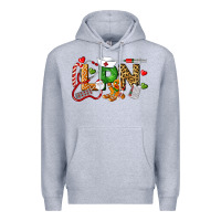 Heather Grey Christmas lpn certified nursing assistant Premium Hoodie - LillyAllenDesigns