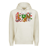 Oatmeal Heather Christmas lpn certified nursing assistant Premium Hoodie - LillyAllenDesigns