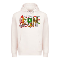 Pale Pink Christmas lpn certified nursing assistant Premium Hoodie - LillyAllenDesigns