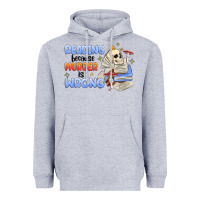 Heather Grey reading because murder is wrong Heavyweight Hoodie - MaliasSmallBusiness