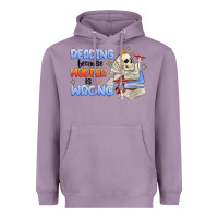 Lavender reading because murder is wrong Heavyweight Hoodie - MaliasSmallBusiness