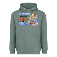 Sage reading because murder is wrong Heavyweight Hoodie - MaliasSmallBusiness