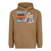 Toasted Coconut reading because murder is wrong Heavyweight Hoodie - MaliasSmallBusiness