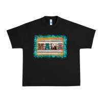 Black western turquoise's mama background Urban Heavy Tee - BarkalooDesign