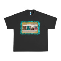 Pigment Black western turquoise's mama background Urban Heavy Tee - BarkalooDesign