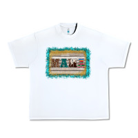 White western turquoise's mama background Urban Heavy Tee - BarkalooDesign