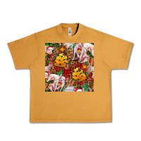 Peanut Butter christmas pig  tartan with  hay and christmas ligh Urban Heavy Tee - FaDigitalArtStudio