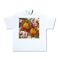 White christmas pig  tartan with  hay and christmas ligh Urban Heavy Tee - FaDigitalArtStudio