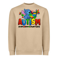 Mushroom autism stitch accept love understand Heavyweight Sweatshirt - Zillion Design Studio