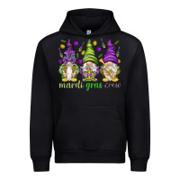 Black Mardi Gras crew with gnomes Urban Hoodie - NancyCooperArtShop