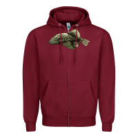 Burgundy Bristlenose Placo Zipper Hoodie - LillyAllenDesigns