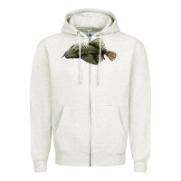 Oatmeal Heather Bristlenose Placo Zipper Hoodie - LillyAllenDesigns