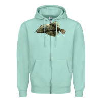 Seafoam Bristlenose Placo Zipper Hoodie - LillyAllenDesigns
