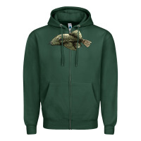 Sports Green Bristlenose Placo Zipper Hoodie - LillyAllenDesigns