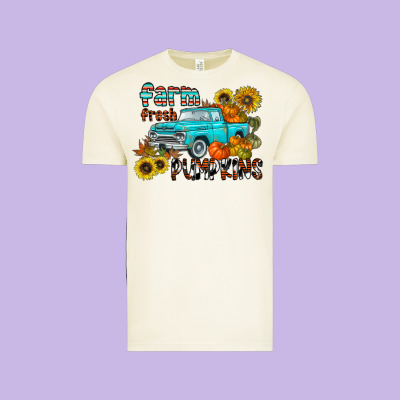 Farm Fresh Pumpkin Vintage Tee Designed By Cowhidedigitalart
