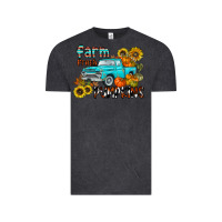 Vintage Black farm fresh pumpkin Vintage Tee - CowhideDigitalArt