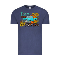 Vintage Denim farm fresh pumpkin Vintage Tee - CowhideDigitalArt