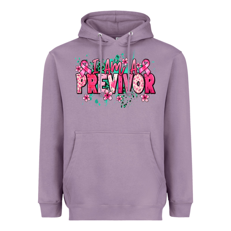 I Am A Previvor Heavyweight Hoodie by NancyCooperArtShop | Teevron