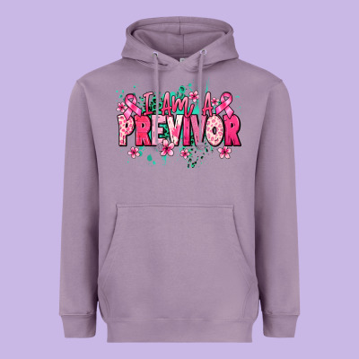 I Am A Previvor Heavyweight Hoodie Designed By Nancycooperartshop