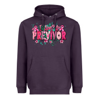 Plum i am a previvor Heavyweight Hoodie - NancyCooperArtShop