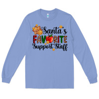 Colony Blue santa's favorite  sport staff Long Sleeve Tee - AdoDesignShop