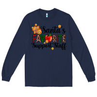 Navy santa's favorite  sport staff Long Sleeve Tee - AdoDesignShop