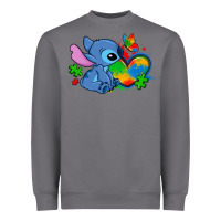 Storm autism stitch heart Heavyweight Sweatshirt - Zillion Design Studio