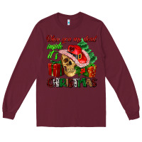 Burgundy when you are dead inside its Christmas Long Sleeve Tee - AdoDesignShop