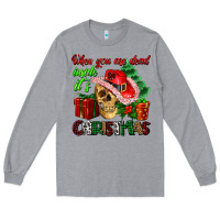 Heather Grey when you are dead inside its Christmas Long Sleeve Tee - AdoDesignShop