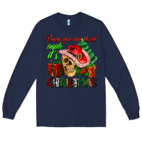 Navy when you are dead inside its Christmas Long Sleeve Tee - AdoDesignShop