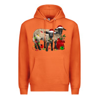 Carrot Christmas Suffolk Sheep And Baby Suffolk Sheep Premium Hoodie - LillyAllenDesigns