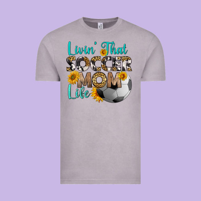 Livin' That Soccer Mom Life Vintage Tee Designed By Hra Design Shop