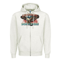 Oatmeal Heather legendary born free eagle Zipper Hoodie - NancyCooperArtShop