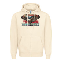 Sandshell legendary born free eagle Zipper Hoodie - NancyCooperArtShop