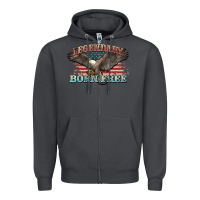 Smoke legendary born free eagle Zipper Hoodie - NancyCooperArtShop