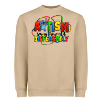 Mushroom autism stitch seeing the world differently Heavyweight Sweatshirt - Zillion Design Studio