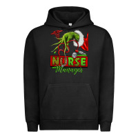 Pigment Black grinch hand nurse manager Urban Hoodie - NancyCooperArtShop