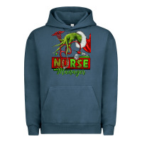 Pigment Midnight Navy grinch hand nurse manager Urban Hoodie - NancyCooperArtShop