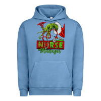 Pigment Pebble Blue grinch hand nurse manager Urban Hoodie - NancyCooperArtShop