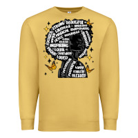 Antique Gold black woman quotes Premium Sweatshirt - MaliasSmallBusiness