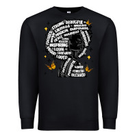 Black black woman quotes Premium Sweatshirt - MaliasSmallBusiness