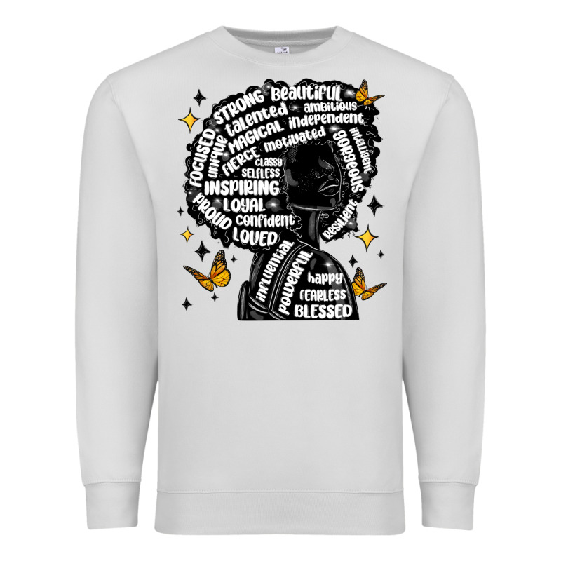 Black Woman Quotes Premium Sweatshirt by MaliasSmallBusiness | Teevron