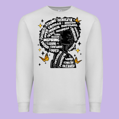 Black Woman Quotes Premium Sweatshirt Designed By Maliassmallbusiness