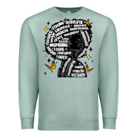 Seafoam black woman quotes Premium Sweatshirt - MaliasSmallBusiness
