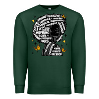 Sports Green black woman quotes Premium Sweatshirt - MaliasSmallBusiness